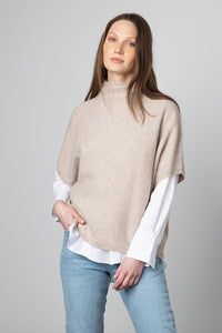 Kinross - Dune Textured Funnel Popover Sweater