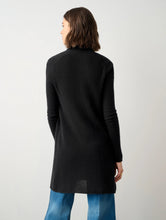 Load image into Gallery viewer, White + Warren - Black Cashmere Trapeze Cardigan
