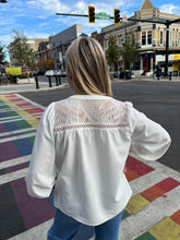 Load image into Gallery viewer, Joy Joy - White Lace Blouse