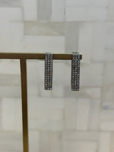 Load image into Gallery viewer, Vintage La Rose Rectangle Pave Earrings (VE295)