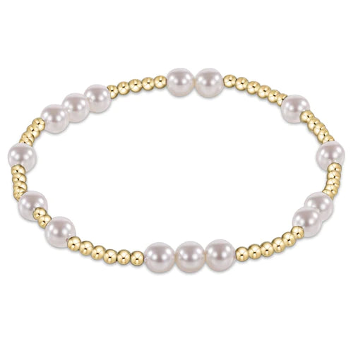 Hope Unwritten 5mm Bead Bracelet Pearl
