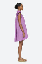 Load image into Gallery viewer, Sea New York - Lavender Micah Solid Ramie Flutter Sleeve Dress