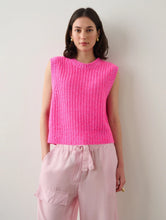 Load image into Gallery viewer, White + Warren - Pink Marl Cashmere Air Plush Ribbed Vest