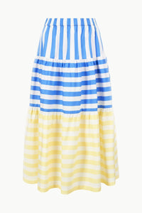 Buttercup Seashore Stripe Smocked Idalino Skirt