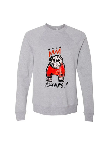Stadium Shoppe - Grey 2022 Standing Bulldog Relaxed Fit Sweatshirt