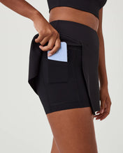 Load image into Gallery viewer, Spanx - Very Black Contour Rib Front Slit Skort