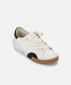 Dolce Vita - White/Black Leather Zina Sneaker