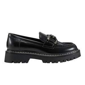 Marc Fisher - Black Trisca Lug Sole Chain Loafer