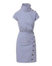 Load image into Gallery viewer, Veronica Beard - Classic Blue/Off White Dress