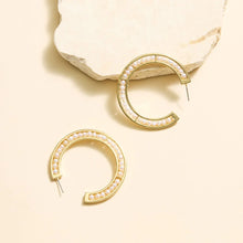 Load image into Gallery viewer, Mignonne Gavigan - White Gold Lux Betty Hoops