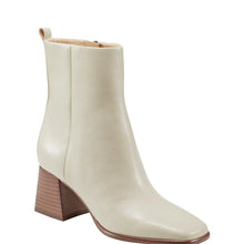 Load image into Gallery viewer, Marc Fisher - Chic Cream Leather Flora Square Toe Bootie
