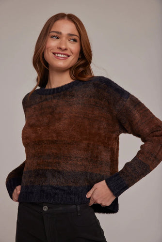 Bella Dahl - Chocolate Ombre Slouchy Sweater