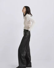 Load image into Gallery viewer, Rag &amp; Bone - Black Sofie Faux Leather Pant