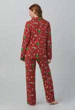 Load image into Gallery viewer, Bedheads - Peanuts Holiday Party Long Sleeve Classic Stretchy PJ Set