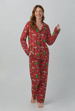 Load image into Gallery viewer, Bedheads - Peanuts Holiday Party Long Sleeve Classic Stretchy PJ Set