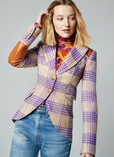 Load image into Gallery viewer, Smythe - Orchid Plaid Whiskey Rifle-Patch Equestrian Blazer