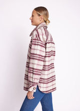 Load image into Gallery viewer, Berenice - Carreau Prune Checked Overshirt