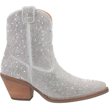 Load image into Gallery viewer, Dingo - Silver Rhinestone Cowgirl Leather Bootie