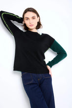 Load image into Gallery viewer, Lisa Todd - Black/Barley Blue Writer&#39;s Block Sweater