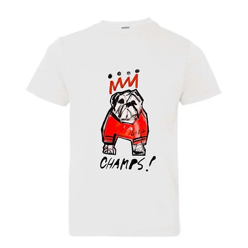 Studio Shoppe - White Standing Bulldog Adult Tee Shirt